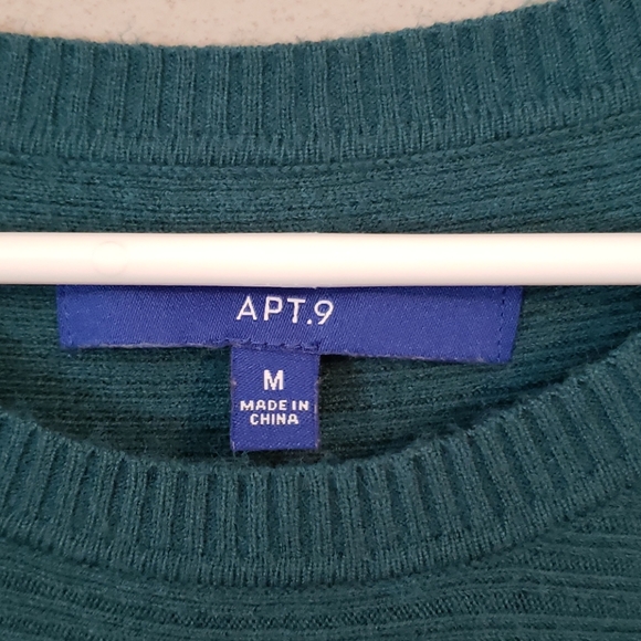 Apt. 9 teal sweater, size medium - Picture 2 of 2